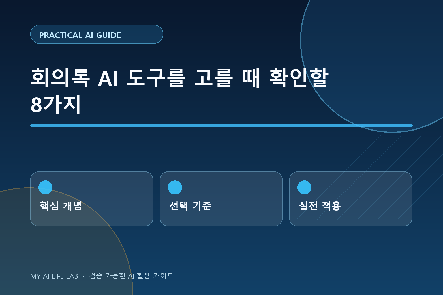 회의록 AI 도구를 고를 때 확인할 8가지