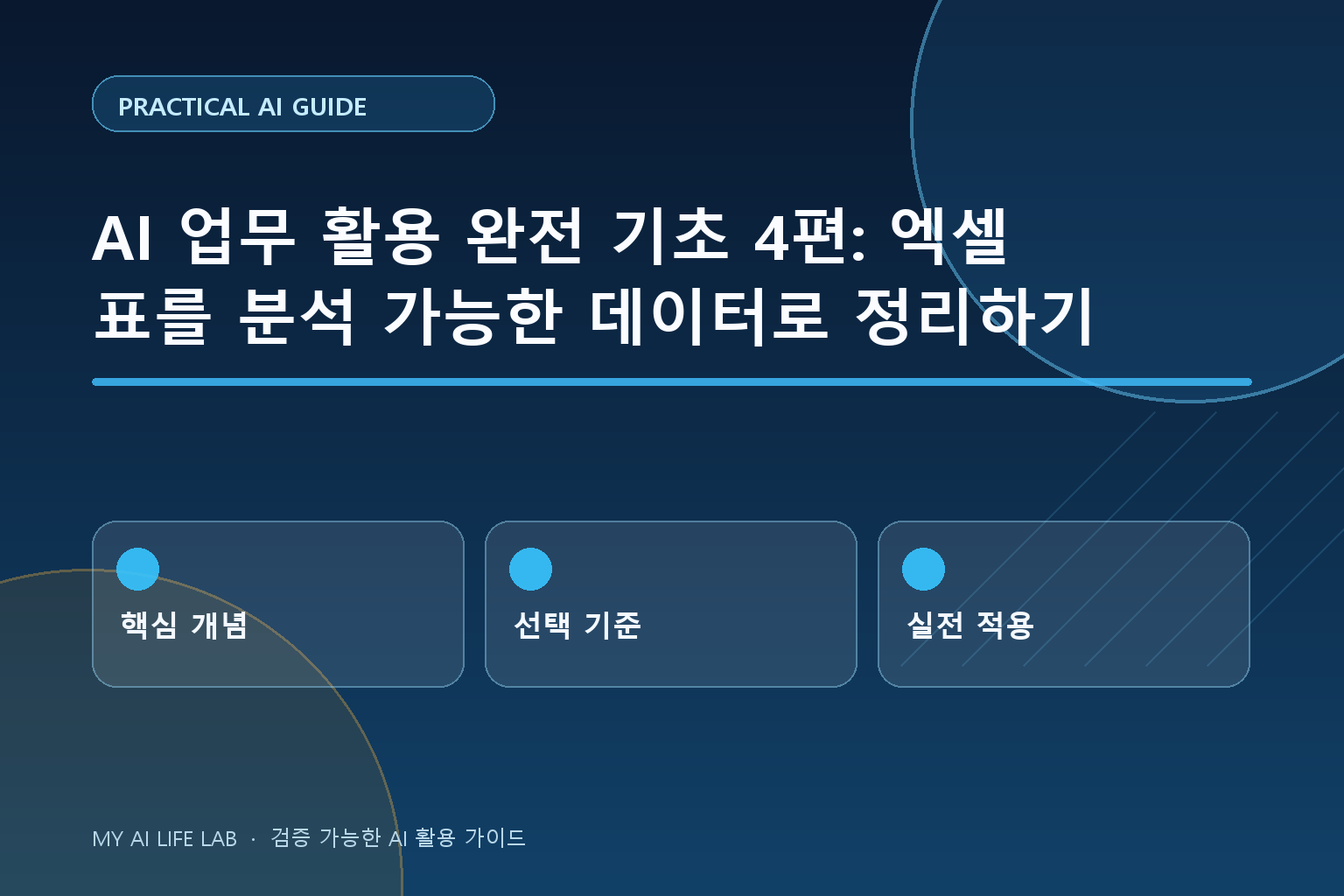 AI 업무 활용 완전 기초 4편: 엑셀 표를 분석 가능한 데이터로 정리하기